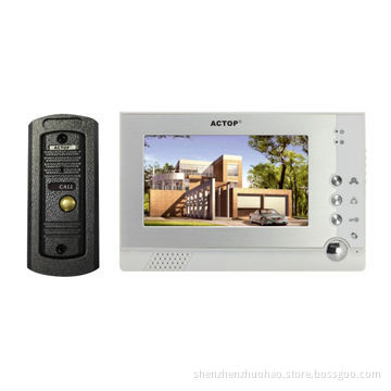 Hot Selling 7-inch Big Screen LED Video Door Phone with Photo Function